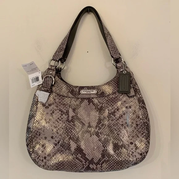 NEW Coach Python Print Maggie Hobo - Picture 1 of 8